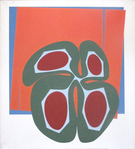 Lucio Loubet, no 24 de la 6ème série de la métamorphose, 65 x 54 cm, acrylique sur toile, Paris 1977