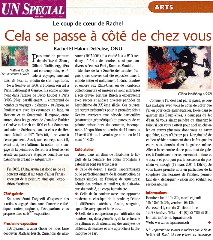 UN Special, #627, mars 2004