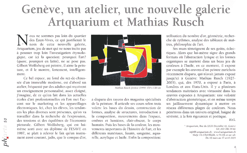Ph+arts #50, avril 2004