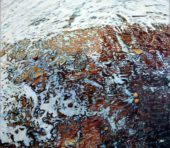 Ecume, 2003 huile, 92 x 105cm