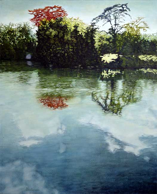 Reflet estival, 2003 huile, 114 x 92cm