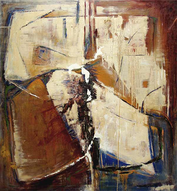 Composition, 1998 acrylique, 160 x 150cm