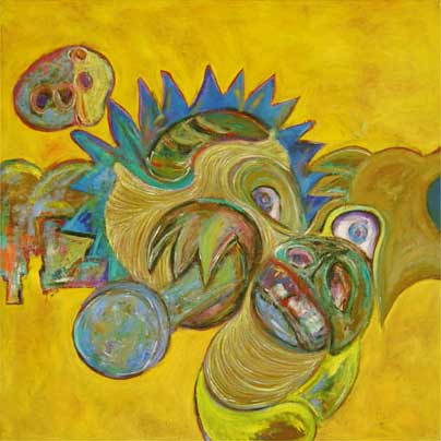 Szög Harap 100x100cm, huile sur toile, 2006